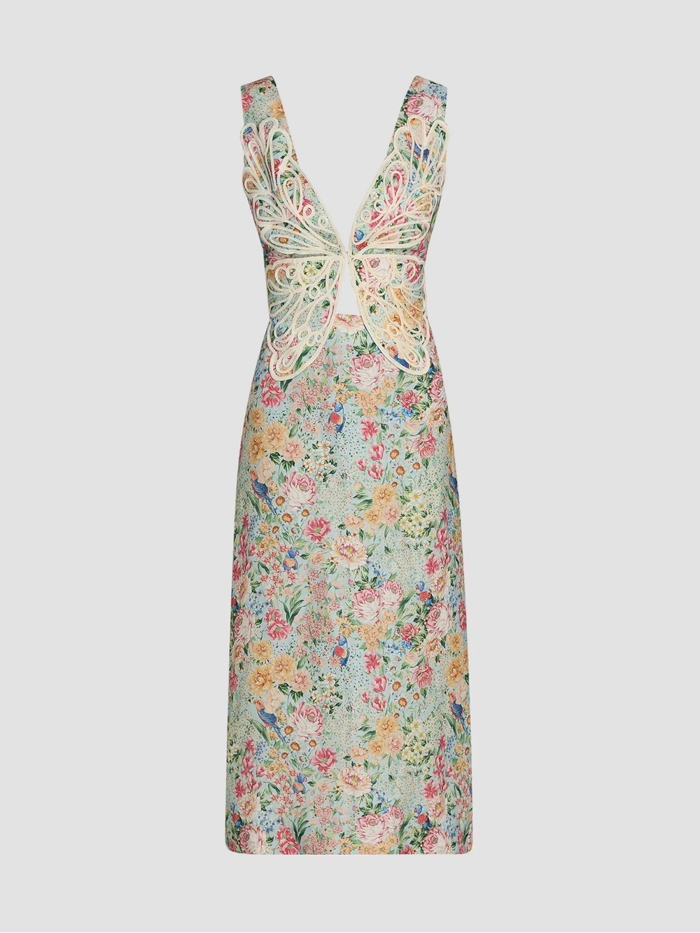 Farm Rio Rendeira 3D Bodice Midi Dress- size small